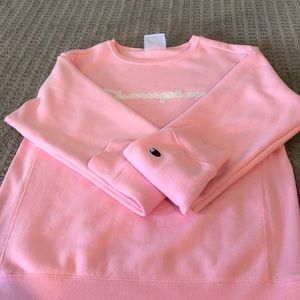 super cute pink champion sweatshirt